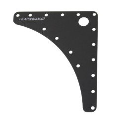 RUTGERSON Kopfbrett Racing Alu 134x165x1,5mm schwarz