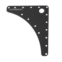 RUTGERSON Kopfbrett Racing Alu 134x165x1,5mm schwarz