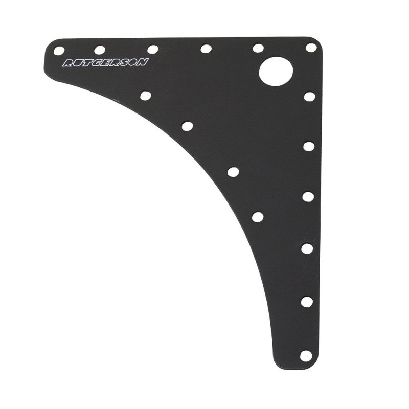 RUTGERSON Kopfbrett Racing Alu 134x165x1,5mm schwarz