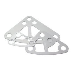 RUTGERSON Kopfbrett ohne Nietung Alu 185x215x3mm silber
