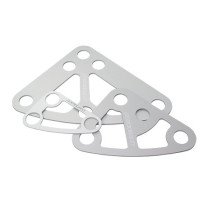 RUTGERSON Kopfbrett ohne Nietung Alu 185x215x3mm silber