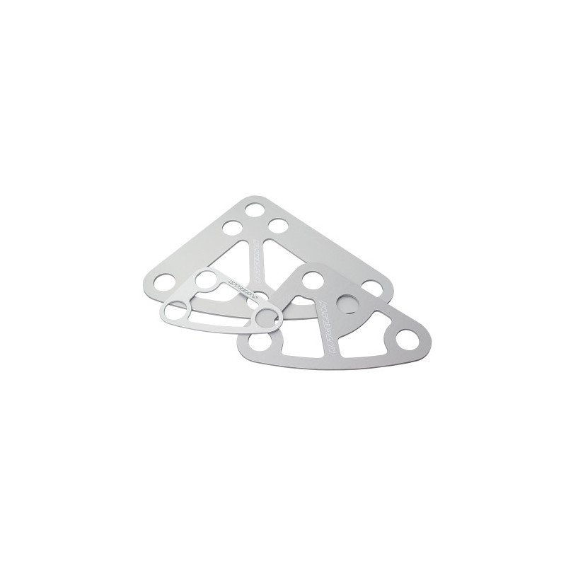 RUTGERSON Kopfbrett ohne Nietung Alu 185x215x3mm silber