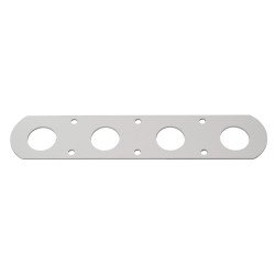 RUTGERSON Schothorn-Brett 220x45x2mm silber elox.