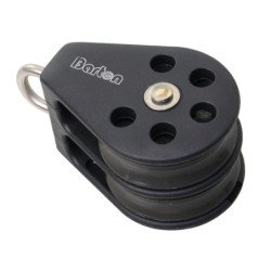 BARTON Doppelblock gleitl. 45mm, Seil 10mm, Auge