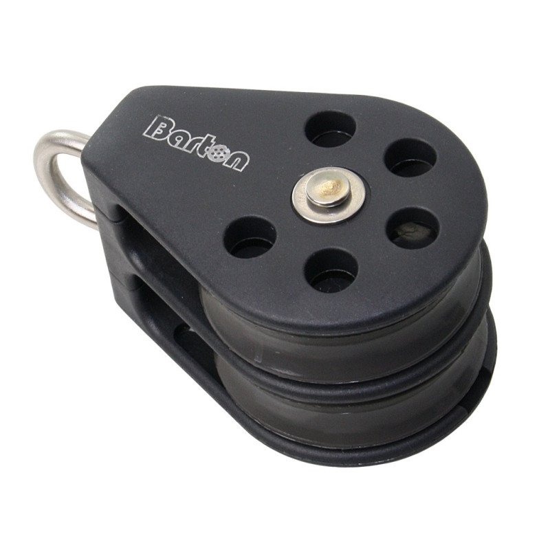 BARTON Doppelblock gleitl. 45mm, Seil 10mm, Auge
