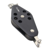 BARTON Violinblock gleitl. 58/30mm, Seil 10mm, Wirbelschäkel, U-Bügel