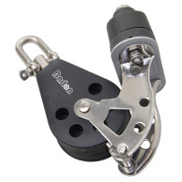 BARTON Einfachblock gleitl. 45mm, Seil 10mm, Wirbelsch, U-Bügel, K-Klemme