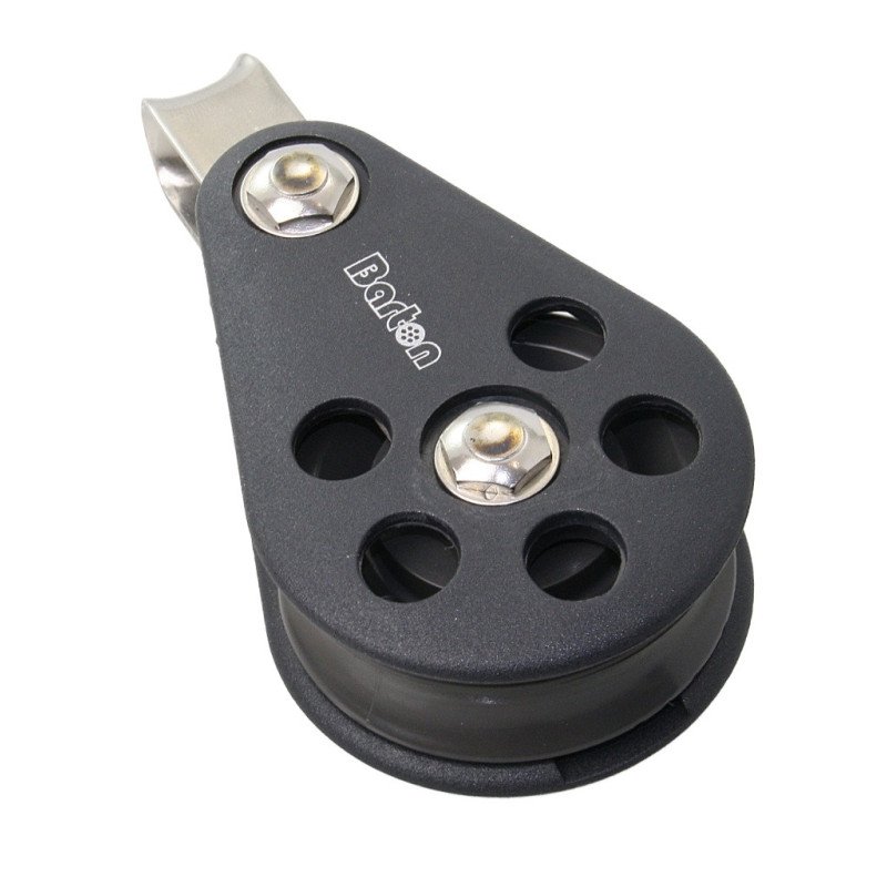 BARTON Einfachblock gleitl. 54mm, Seil 12mm, Auge BARTON Einfachblock gleitl. 54mm, Seil 12mm, Auge