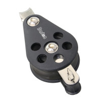 BARTON Einfachblock gleitl. 54mm, Seil 12mm, Auge, U-Bügel