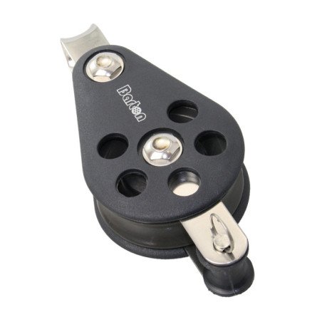 BARTON Einfachblock gleitl. 54mm, Seil 12mm, Auge, U-Bügel