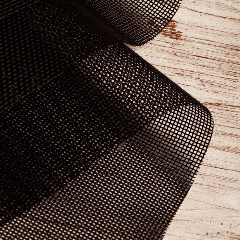 SAULEDA Netzgewebe Fabrinet PES/PVC 152cm 150g/qm schwarz