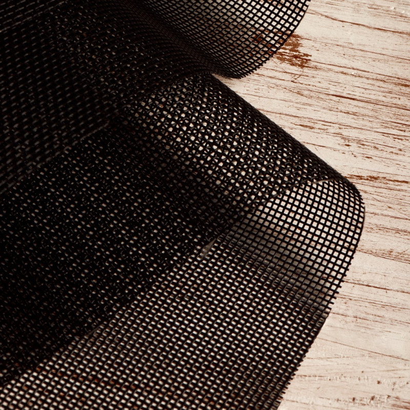 SAULEDA Netzgewebe Fabrinet PES/PVC 152cm 150g/qm grau