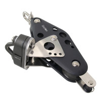 BARTON Violinblock gleitl. 64/38mm, Seil 12mm, Wirbelsch, U-Bügel, K-Klemme