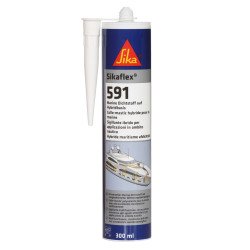 SIKAFLEX Dichtstoff 591 Kartusche 300ml weiß 12St.