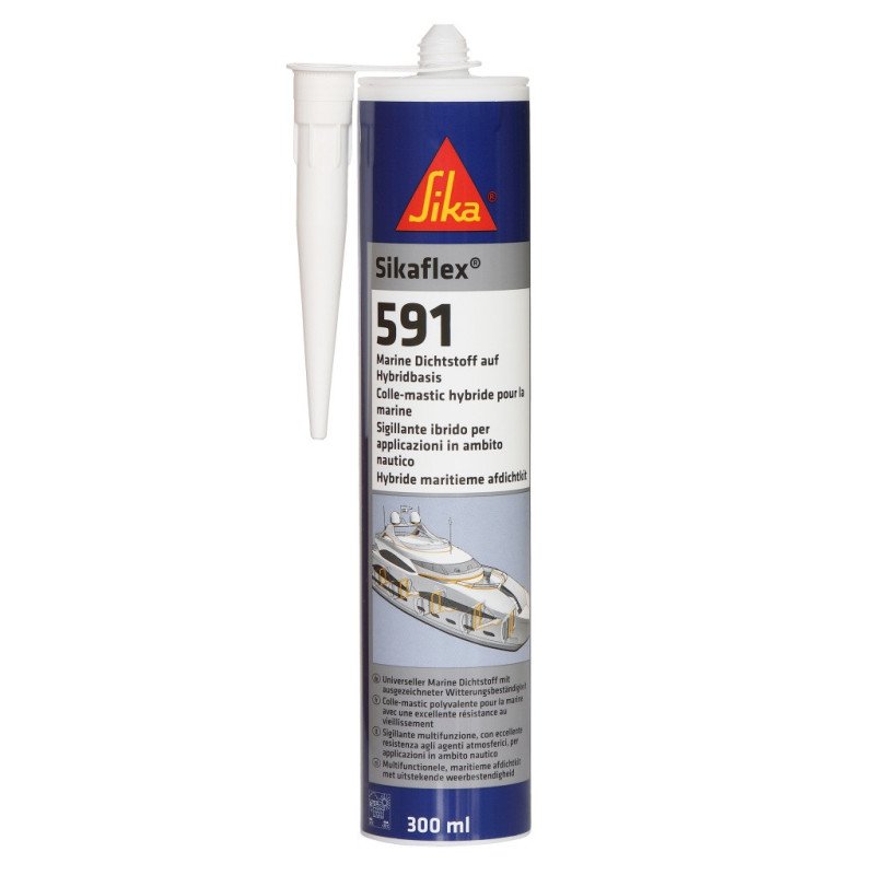 SIKAFLEX Dichtstoff 591 Kartusche 300ml grau 12St.
