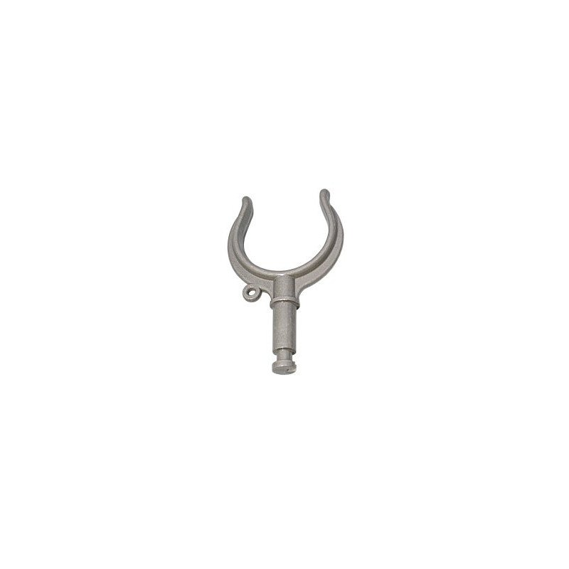Rudergabel Alu groß, Pin 17x50mm