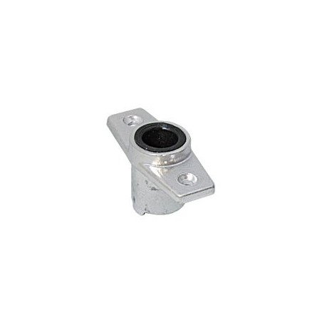 Rudergabelsockel für Einbau, offen Alu für Pin 17mm