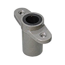 Rudergabelsockel für Einbau, geschlossen Alu für Pin 17mm