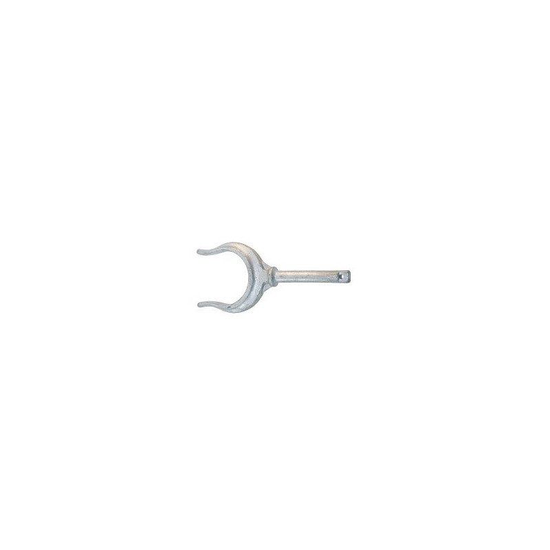 Rudergabel verzinkt Öffnung 50mm, Pin 14,5x64mm