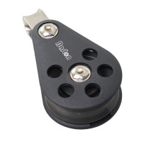 BARTON Einfachblock gleitl. 63mm, Seil 12mm, Auge
