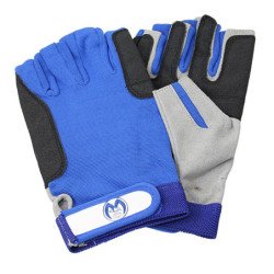 Segelhandschuh aus Amara blau/grau/schwarz Gr.L
