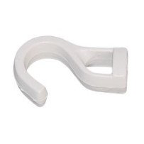 Kunststoffhaken f.8mm WEISS (10-Stück-Packung)