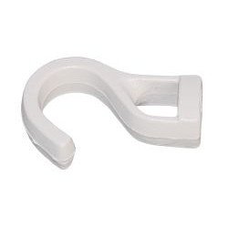 Kunststoffhaken f.8mm WEISS (100-Stück-Packung)