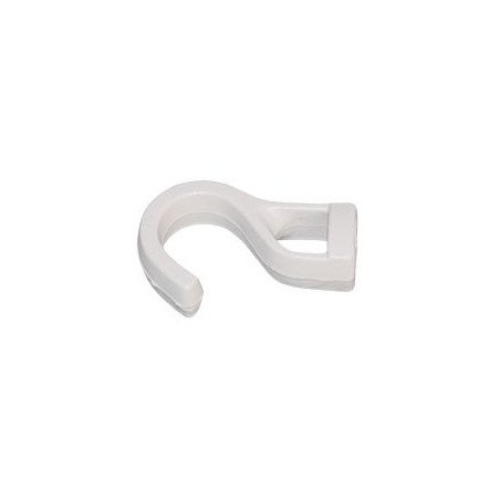 Kunststoffhaken f.8mm WEISS (100-Stück-Packung)