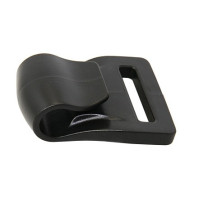 Gurtbandhaken 25mm Schwarz einrastbar  10St.VP