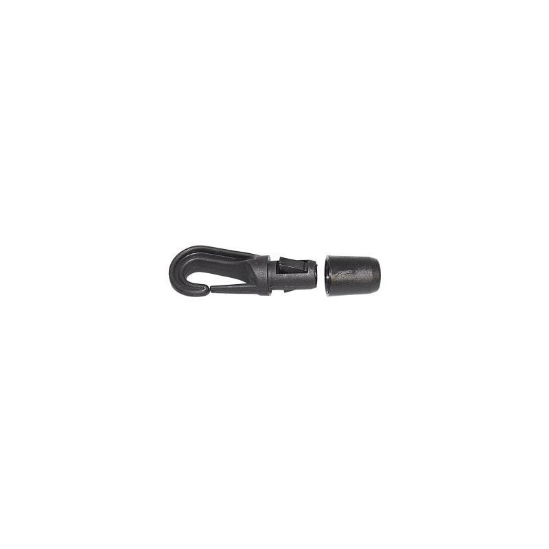 Spezial-Haken für 8mm Leine schwarz  VP:100Stück