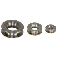 CLAMCLEAT Seil-Rundkausche Titan für Seil 3-4mm SB-Pack
