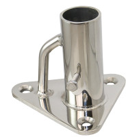 Relingfuß durchgeschraubt A4 für Rohr 25mm, 0°