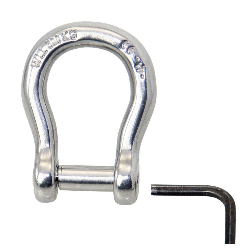 WICHARD Rundschäkel geschweift mit Inn6kant A4L Pin 10mm SB-Pack