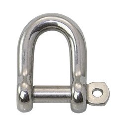 WICHARD Rundschäkel mit unverl. Bolzen A4L Pin 9mm SS-Pack