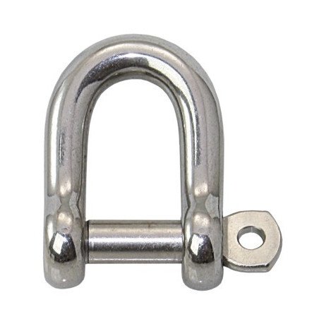 WICHARD Rundschäkel mit unverl. Bolzen A4L Pin 9mm SS-Pack