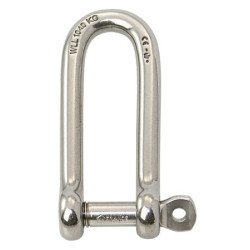 WICHARD Rundschäkel lang mit unverl. Bolzen A4L Pin 7mm SB-Pack