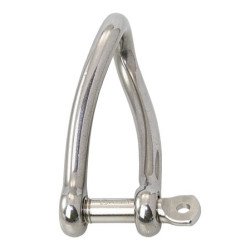WICHARD Rundschäkel verdreht mit unverl. Bolzen A4L Pin 6mm SB-Pack
