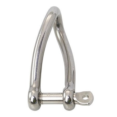 WICHARD Rundschäkel verdreht mit unverl. Bolzen A4L Pin 11mm SB-Pack