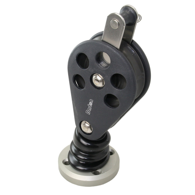 BARTON Einfach-Stehblock gleitl. 70mm, Seil 14mm, U-Bügel