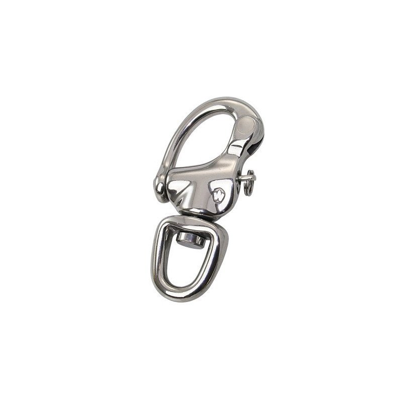 WICHARD Schnappschäkel mit Wirbelauge C3 90mm SB-Pack