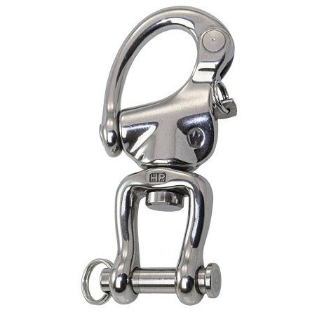WICHARD Schnappschäkel mit Wirbelschäkel C3 90mm, Pin 7mm SB-Pack