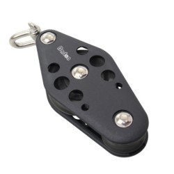 BARTON Violinblock gleitl. 70/44mm, Seil 14mm, Wirbelschäkel