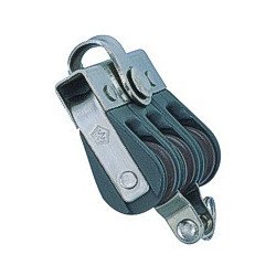 WICHARD Dreifachblock gleitl. 18mm, Seil 4-6mm, Schäkel, U-Bügel