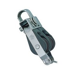 WICHARD Doppelblock gleitl. 25mm, Seil 6-8mm, Schäkel, U-Bügel