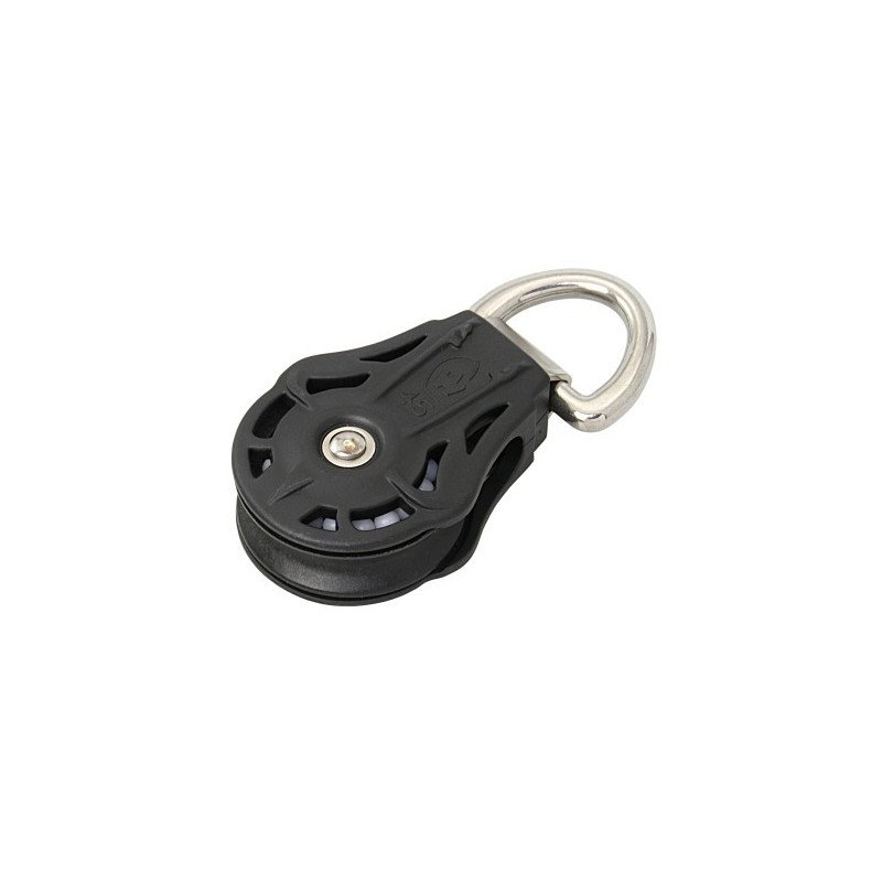 WICHARD Einfachblock gleitl. 55mm, Seil 12mm, D-Ring WICHARD Einfachblock gleitl. 55mm, Seil 12mm, D-Ring