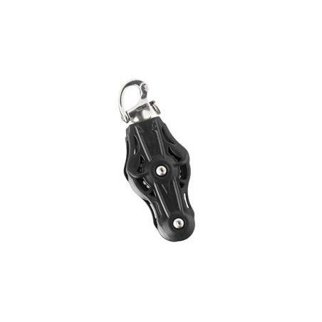 WICHARD Violinblock gleitl. 55mm, Seil 12mm, Schnappschäkel
