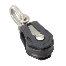 BARTON Einfachblock kugell. 20mm, Seil 5mm, Wirbelschäkel