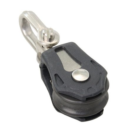BARTON Einfachblock kugell. 20mm, Seil 5mm, Wirbelschäkel