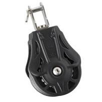 WICHARD Einfachblock gleitl. 70mm, Seil 14mm, Wirbelgabel