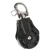 WICHARD Einfachblock gleitl. 70mm, Seil 14mm, Schnappschäkel